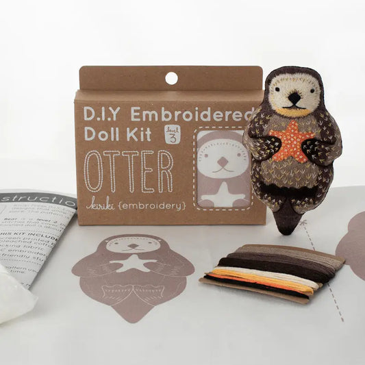 Otter Embroidery Kit