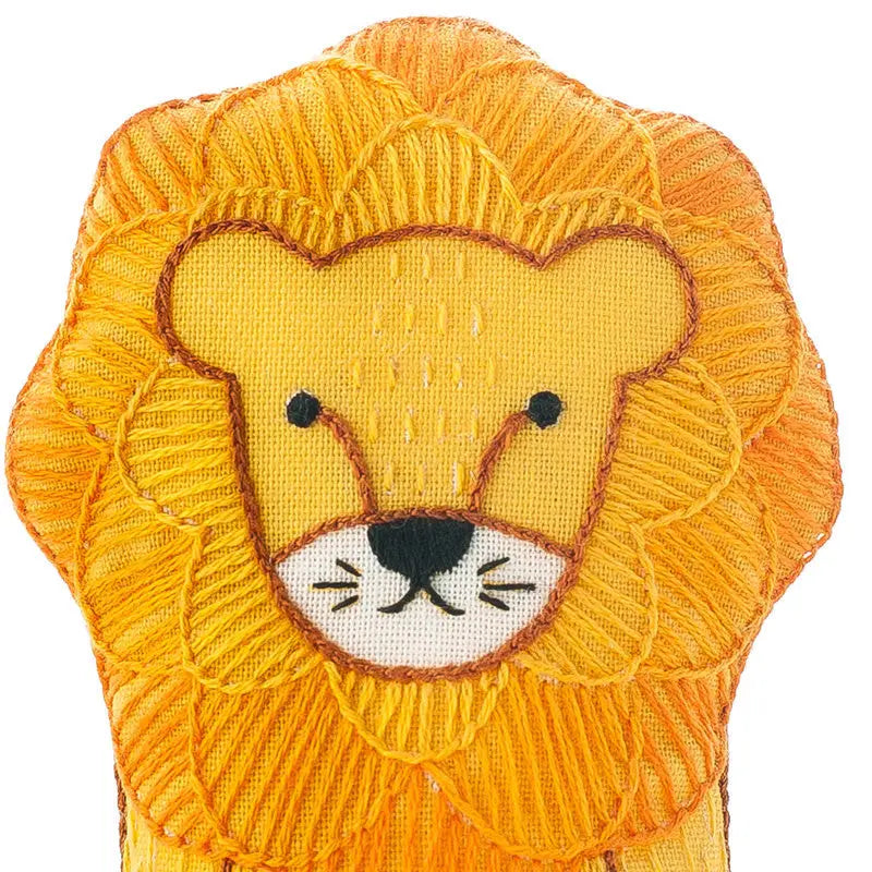 Lion Embroidery Kit