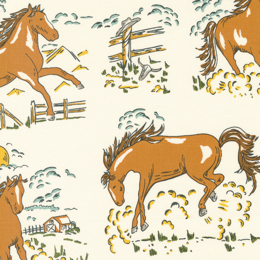 Wild Horses - White