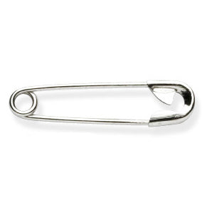 Safety Pins: Silver: 22mm: 12 Pieces