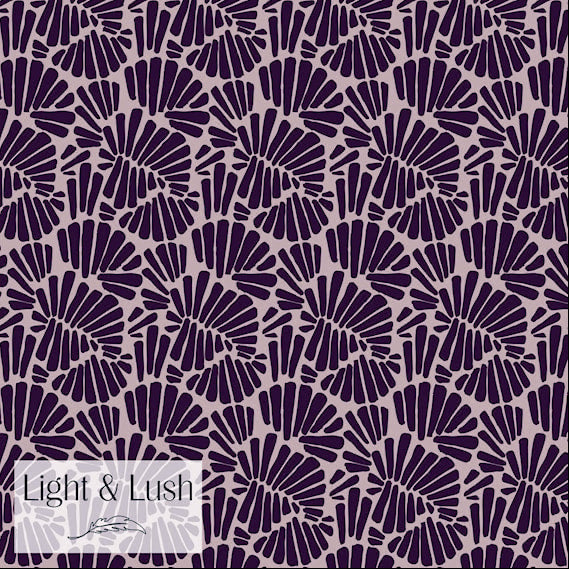 Purple Fan - Viscose