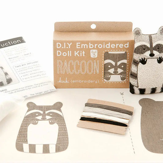 Raccoon Embroidery Kit
