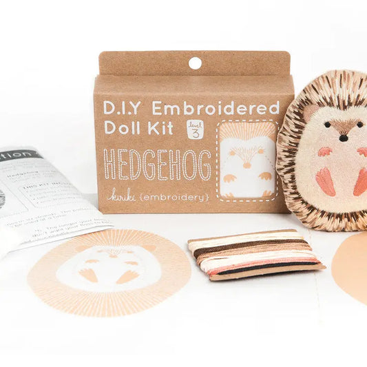 Hedgehog Embroidery Kit