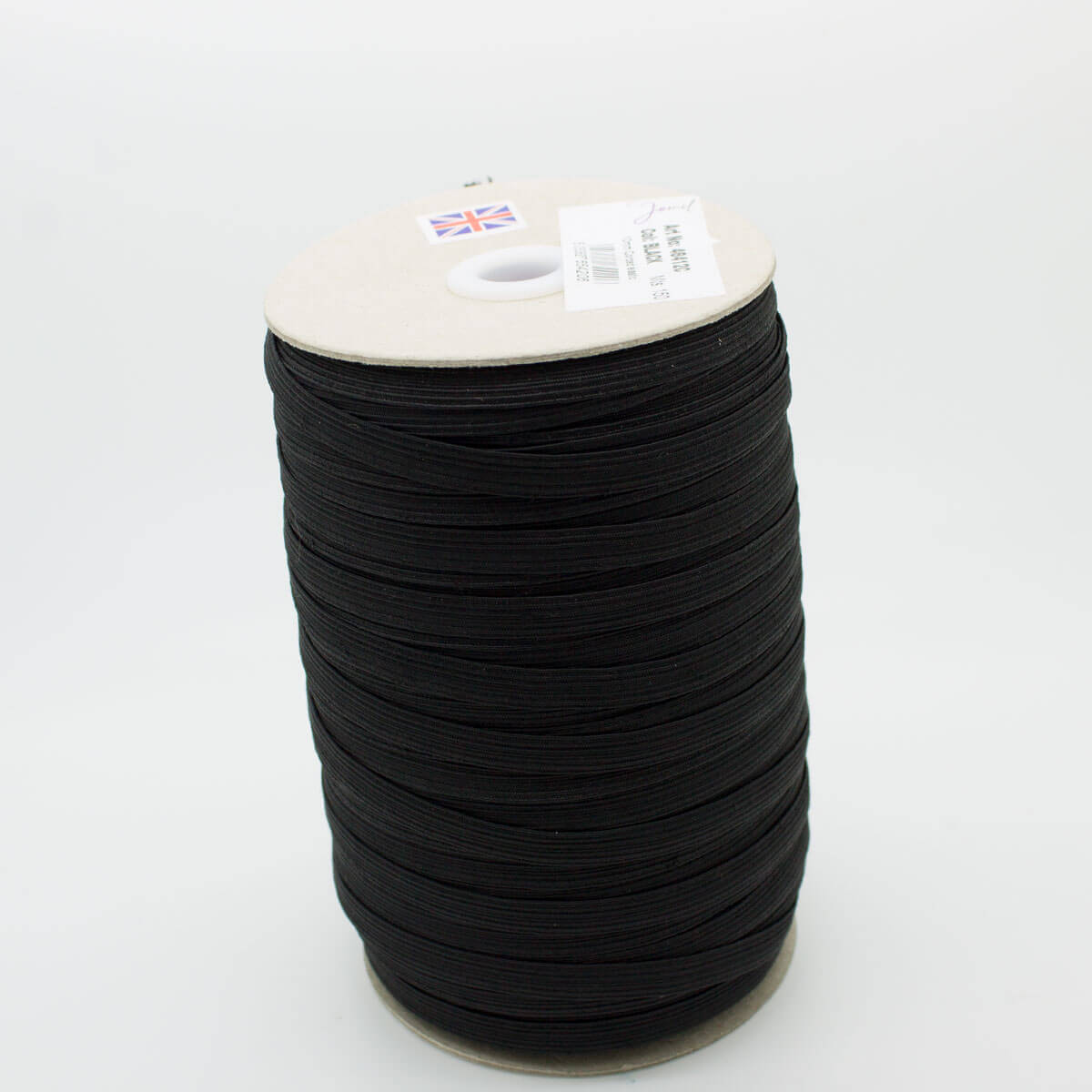 7mm Corded Elastic - Black