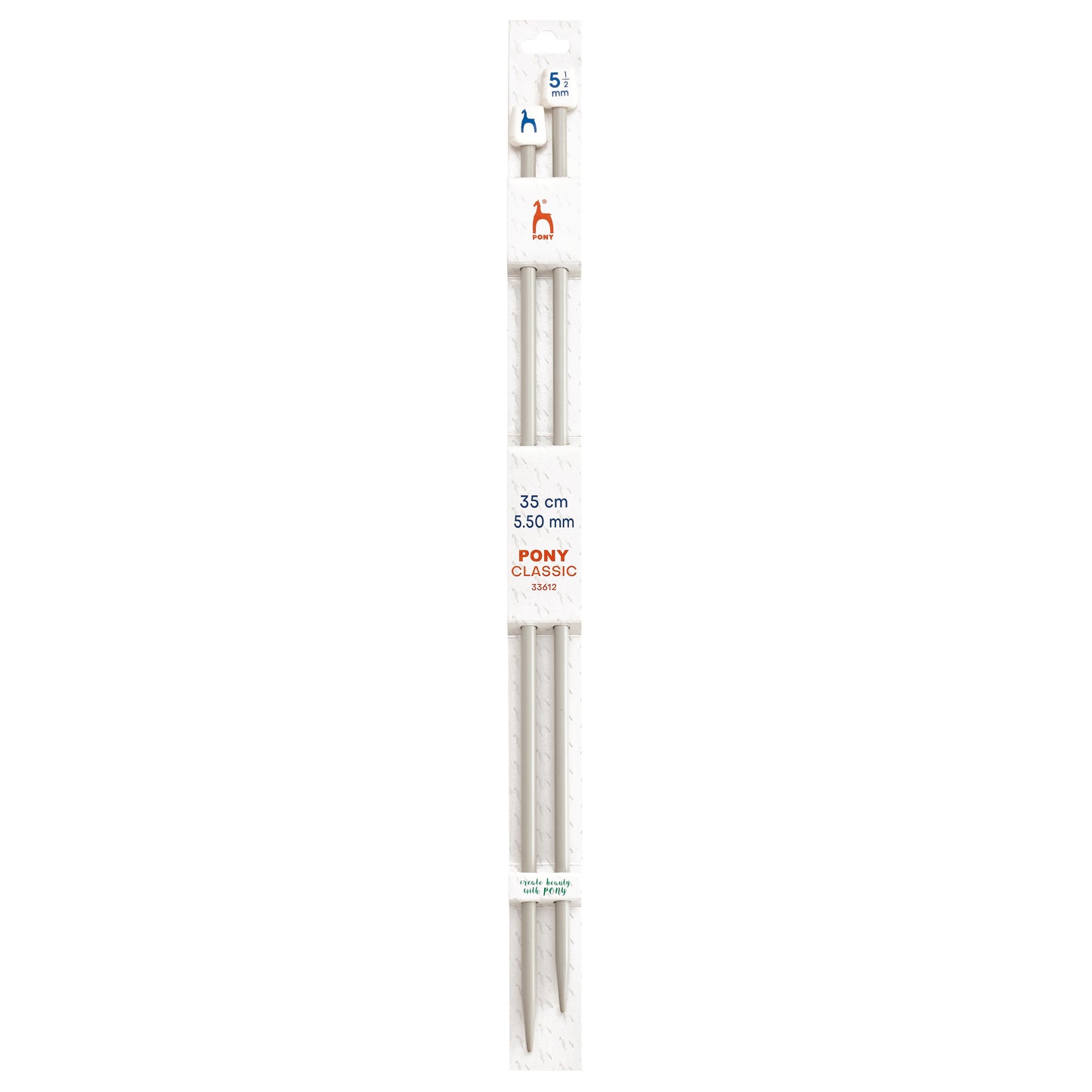 Pony Classic Single-Ended Knitting Pins: Size 2mm - 12mm