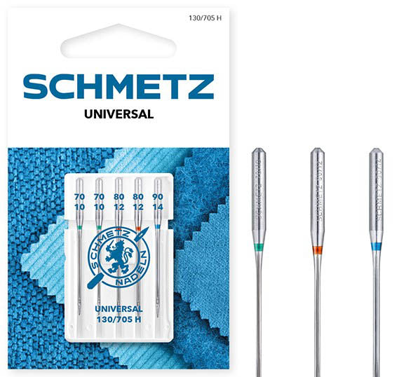 Schmetz Universal Sewing Machine Needles: 70(10)-90(14): 5 Pieces