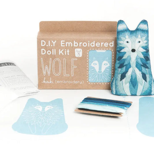 Wolf Embroidery Kit