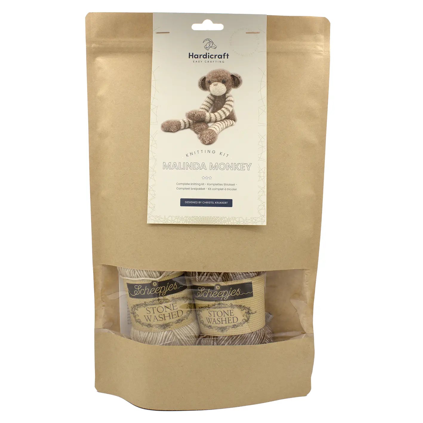 Malinda the Monkey - Knitting Kit