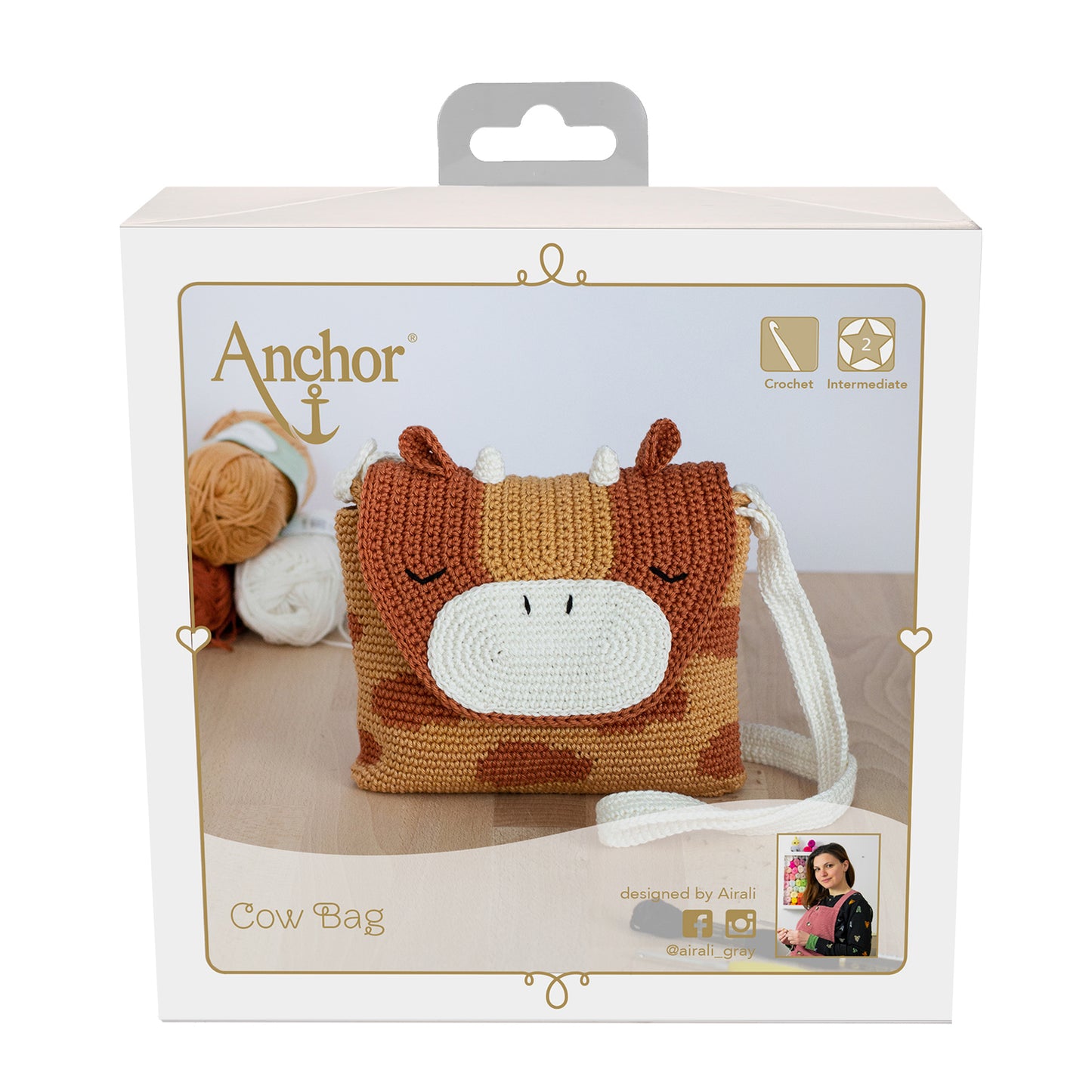 Crochet Bag Kit: Cow