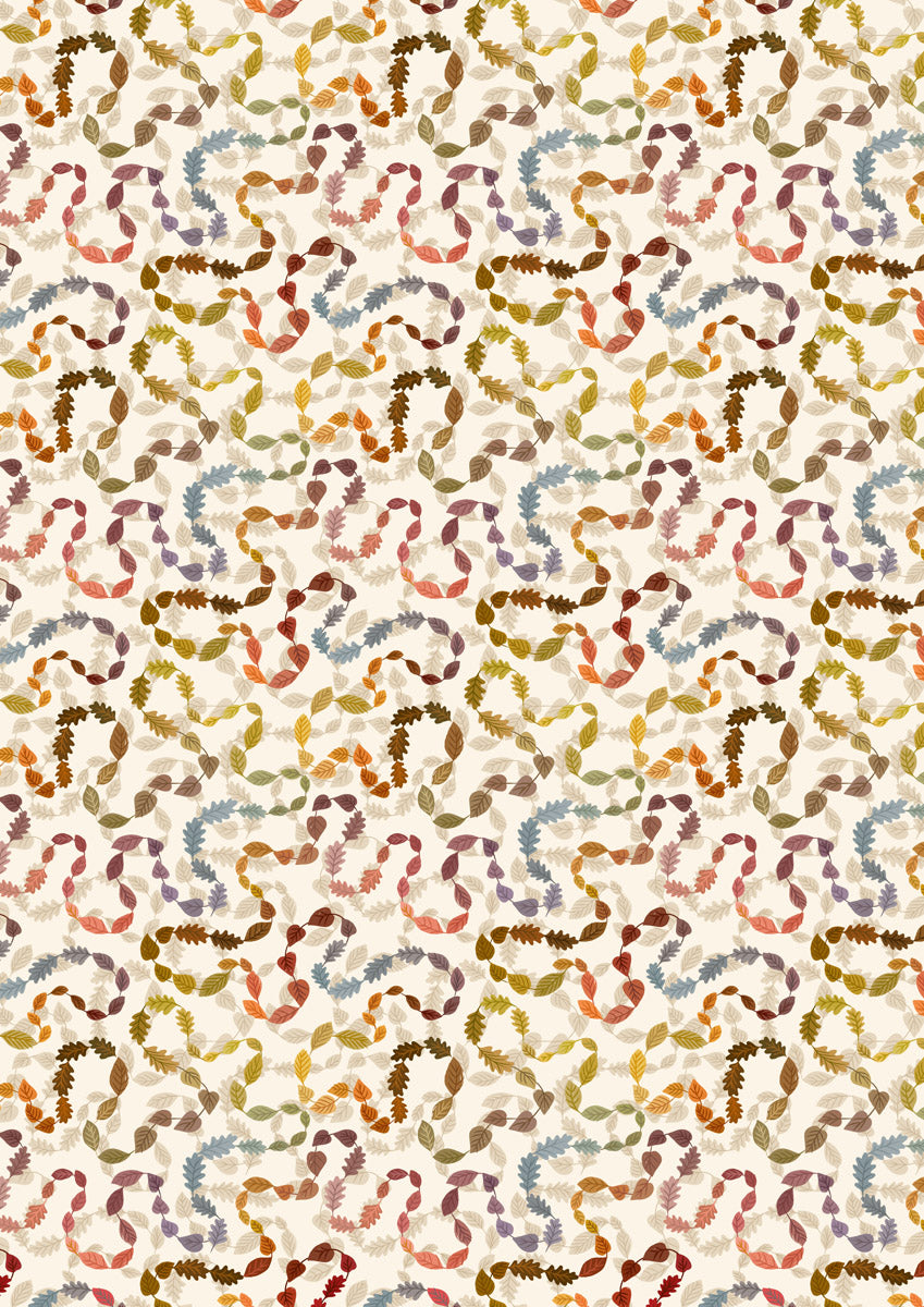 Leafy trail on cream