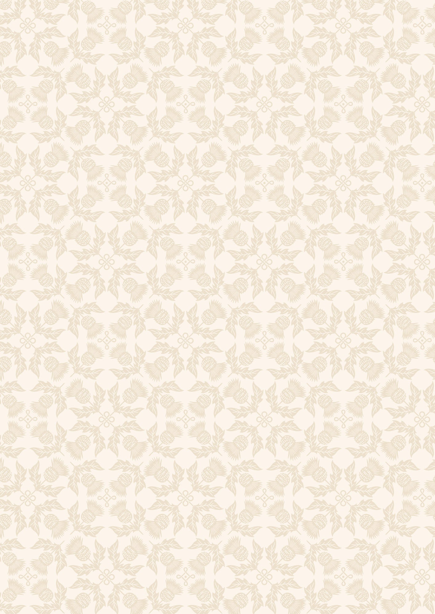 Thistle on light cream