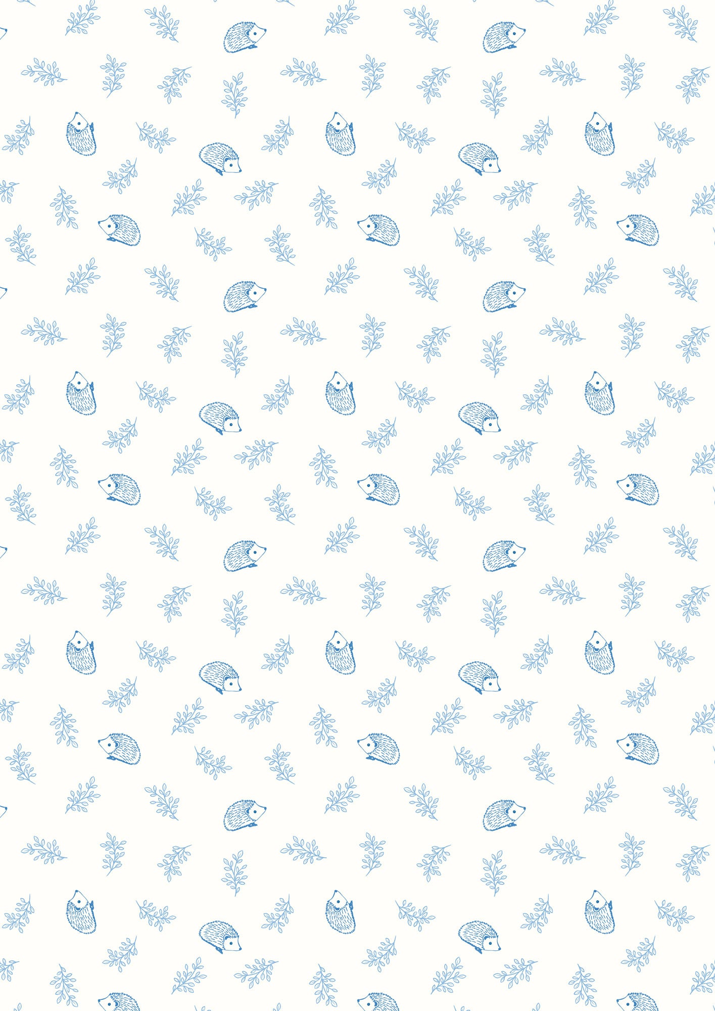 Little hedgehog on cream