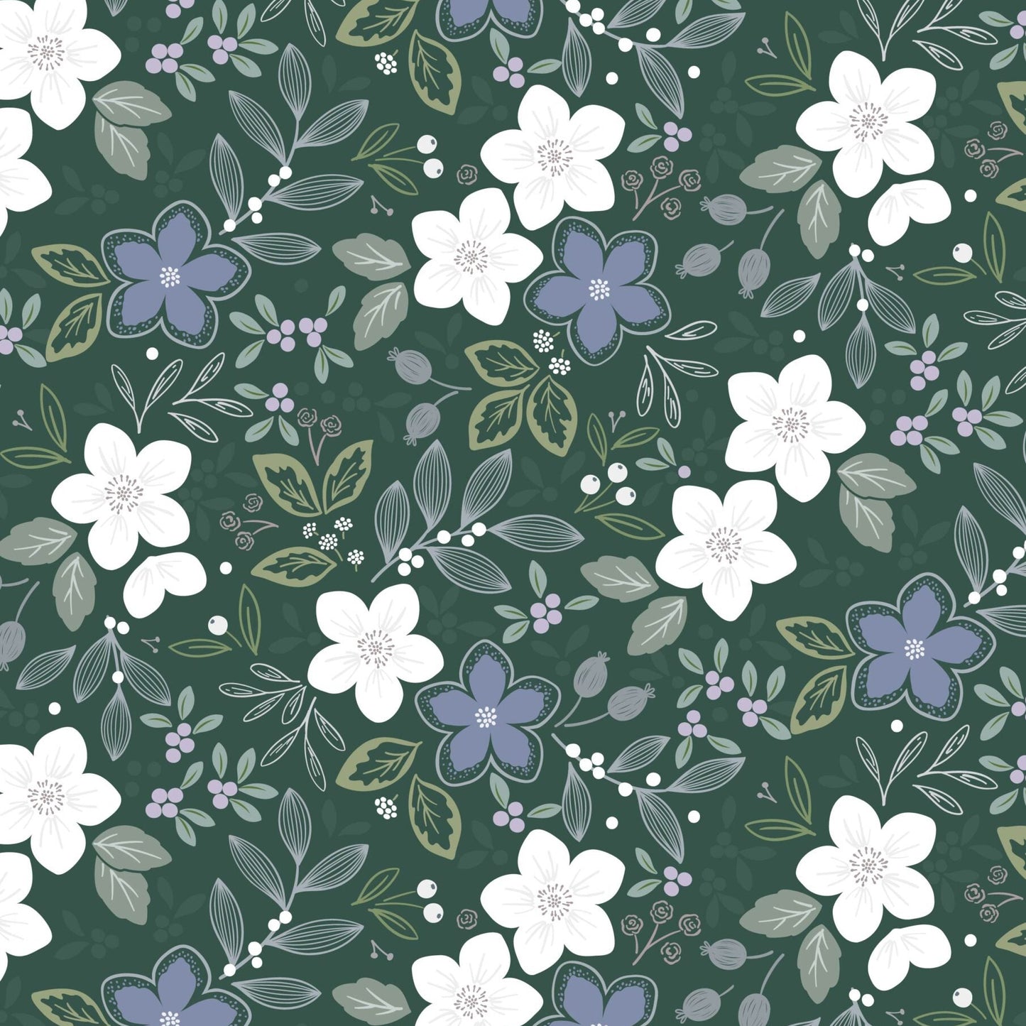 Winter's Promise - forest green (pearlescent)