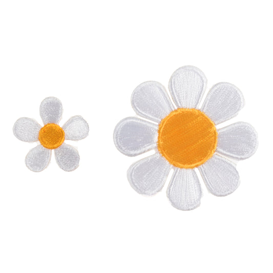 Iron on Motif: White Dasies