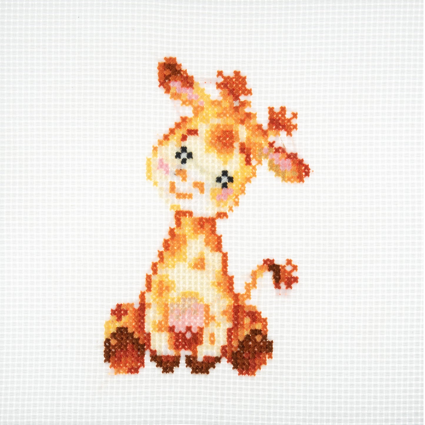 Mini Counted Cross Stitch Kit: Giraffe
