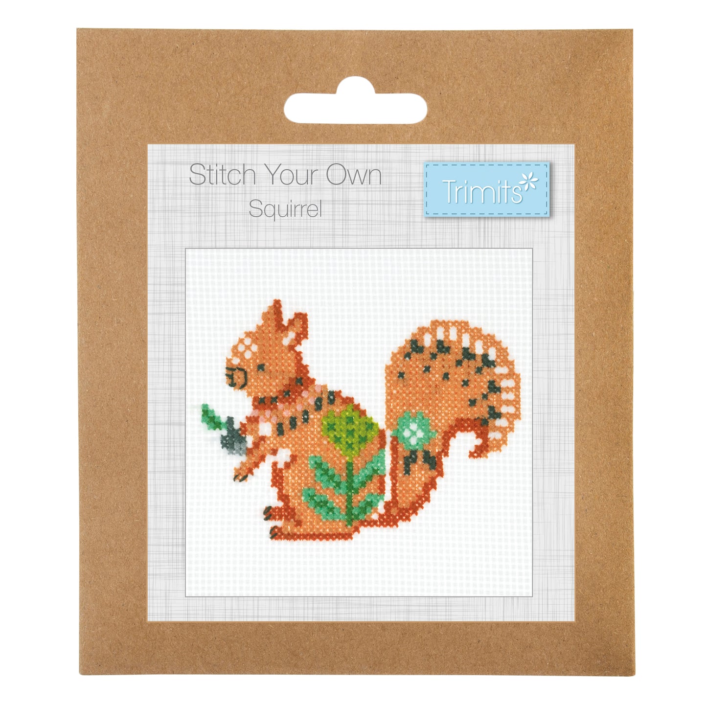 Mini Counted Cross Stitch Kit: Squirrel
