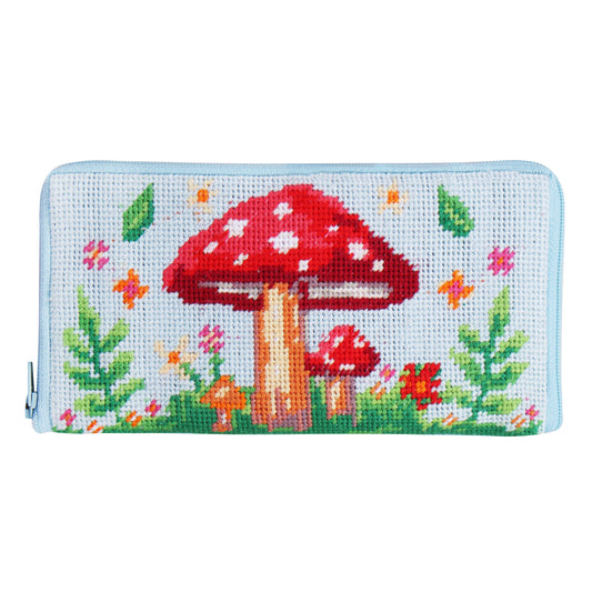 Half Stitch/Tapestry Kit: Stitch Your Own Glasses Case: Toadstool