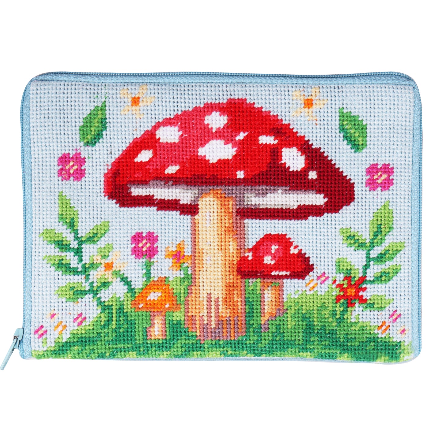 Half Stitch/Tapestry Kit: Stitch Your Own Make Up Pouch: Toadstool