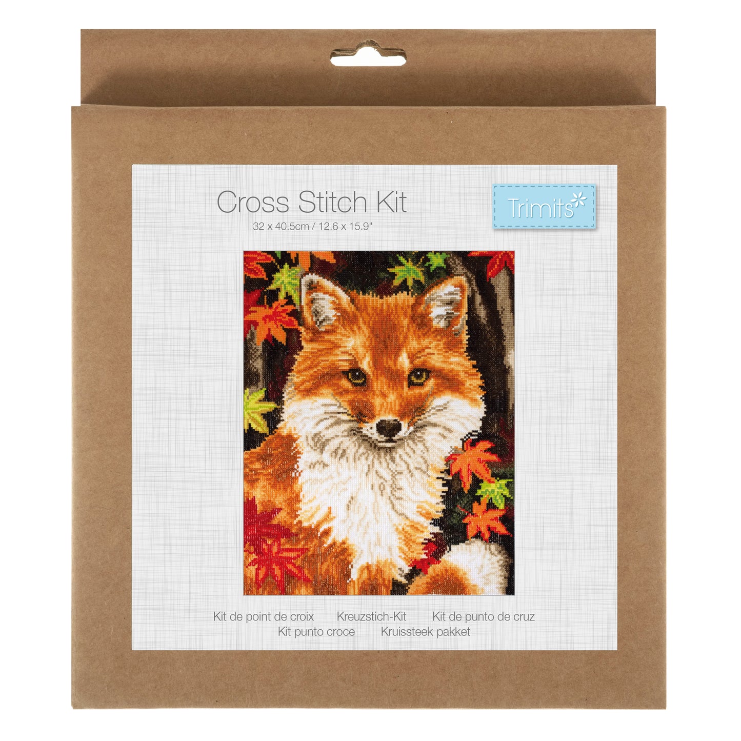 Large Counted Cross Stitch Kit: Fox