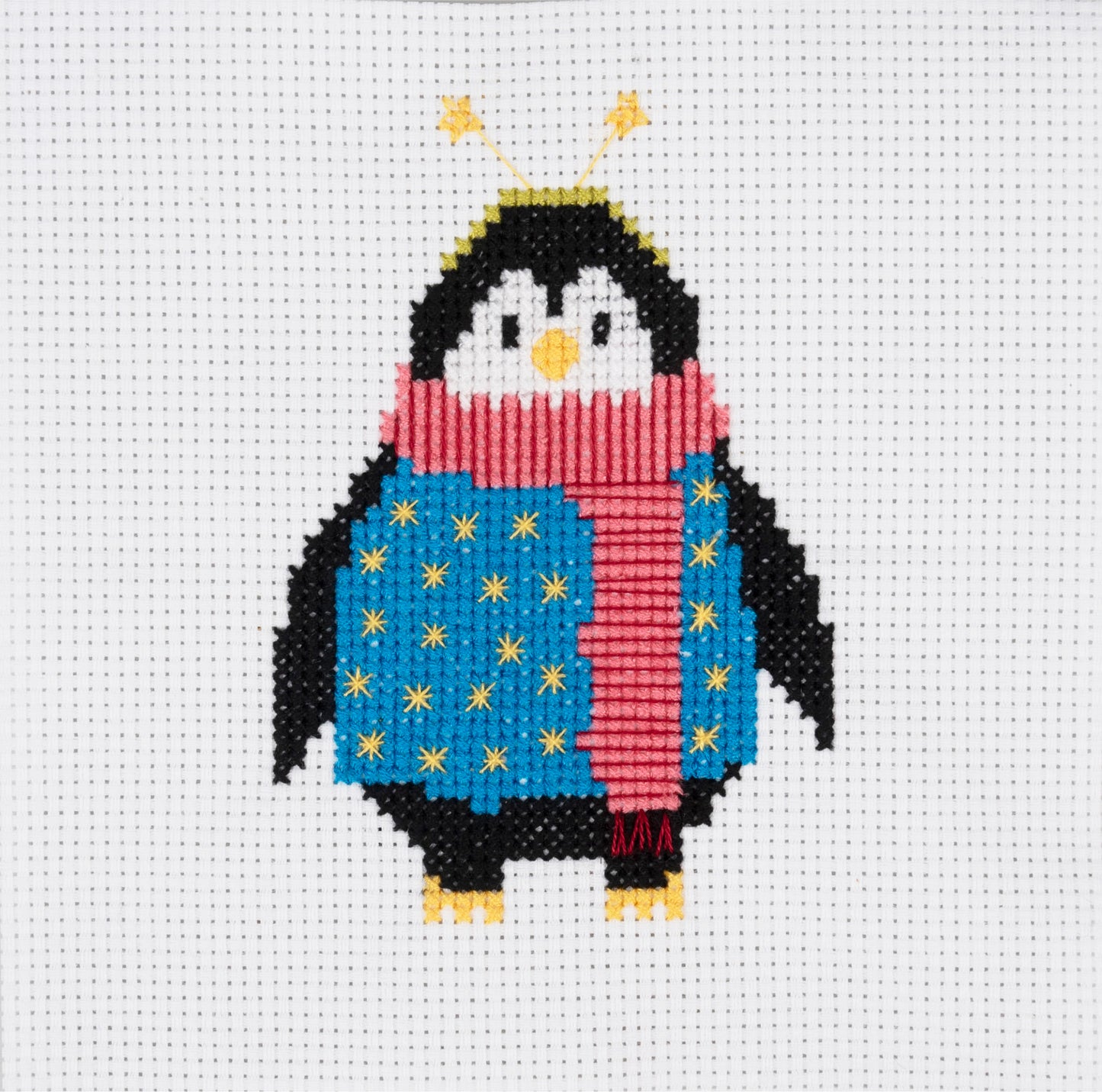 Mini Counted Cross Stitch: Cosy Penguin