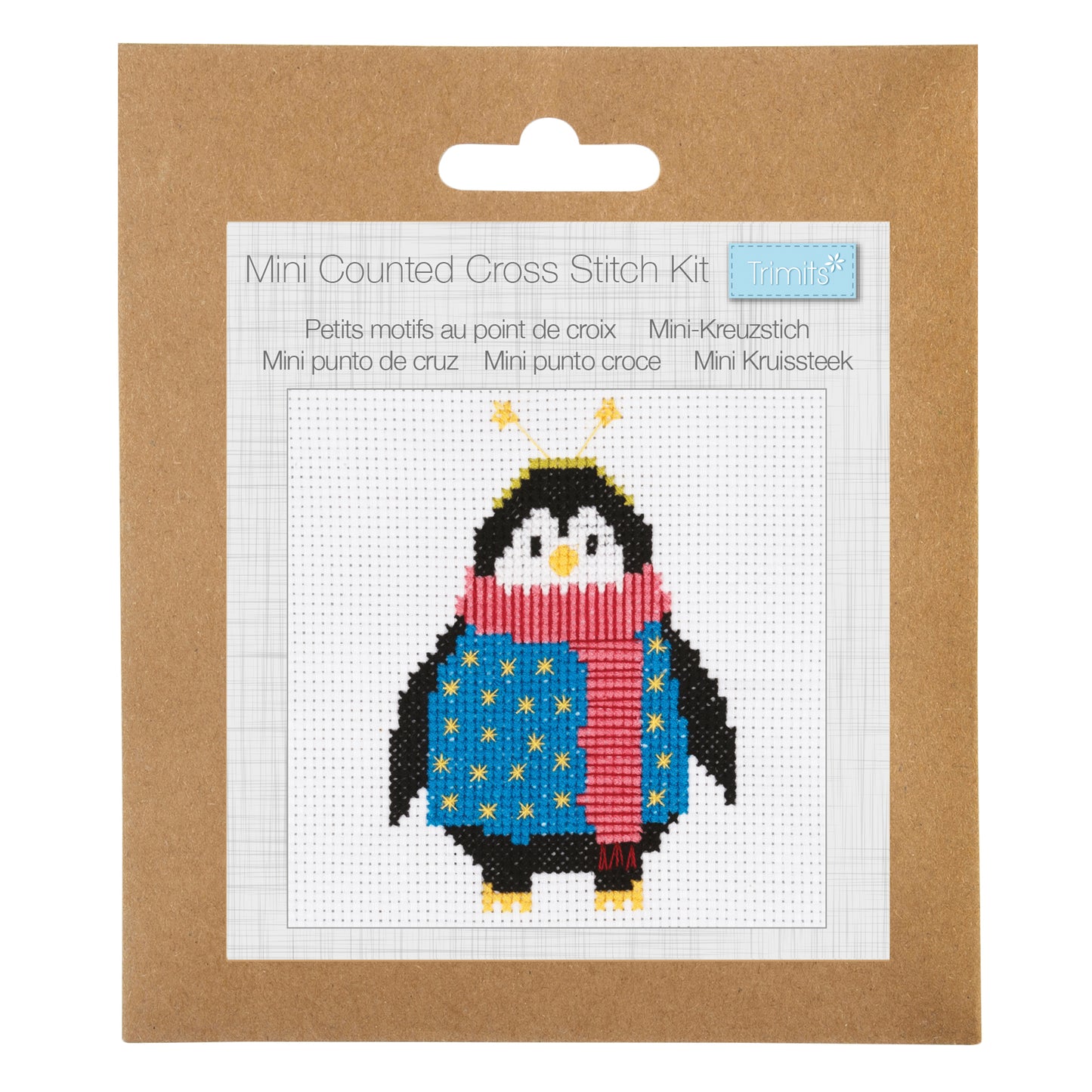 Mini Counted Cross Stitch: Cosy Penguin