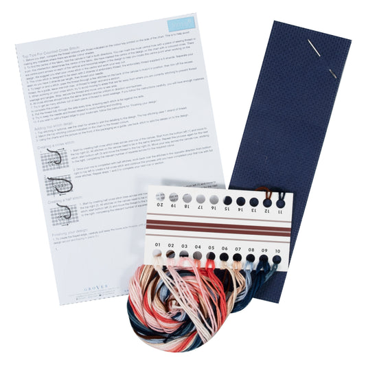 Counted Cross Stitch Bookmark: Morris