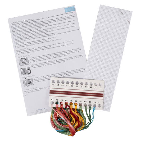 Counted Cross Stitch Bookmark Kit: Bloom