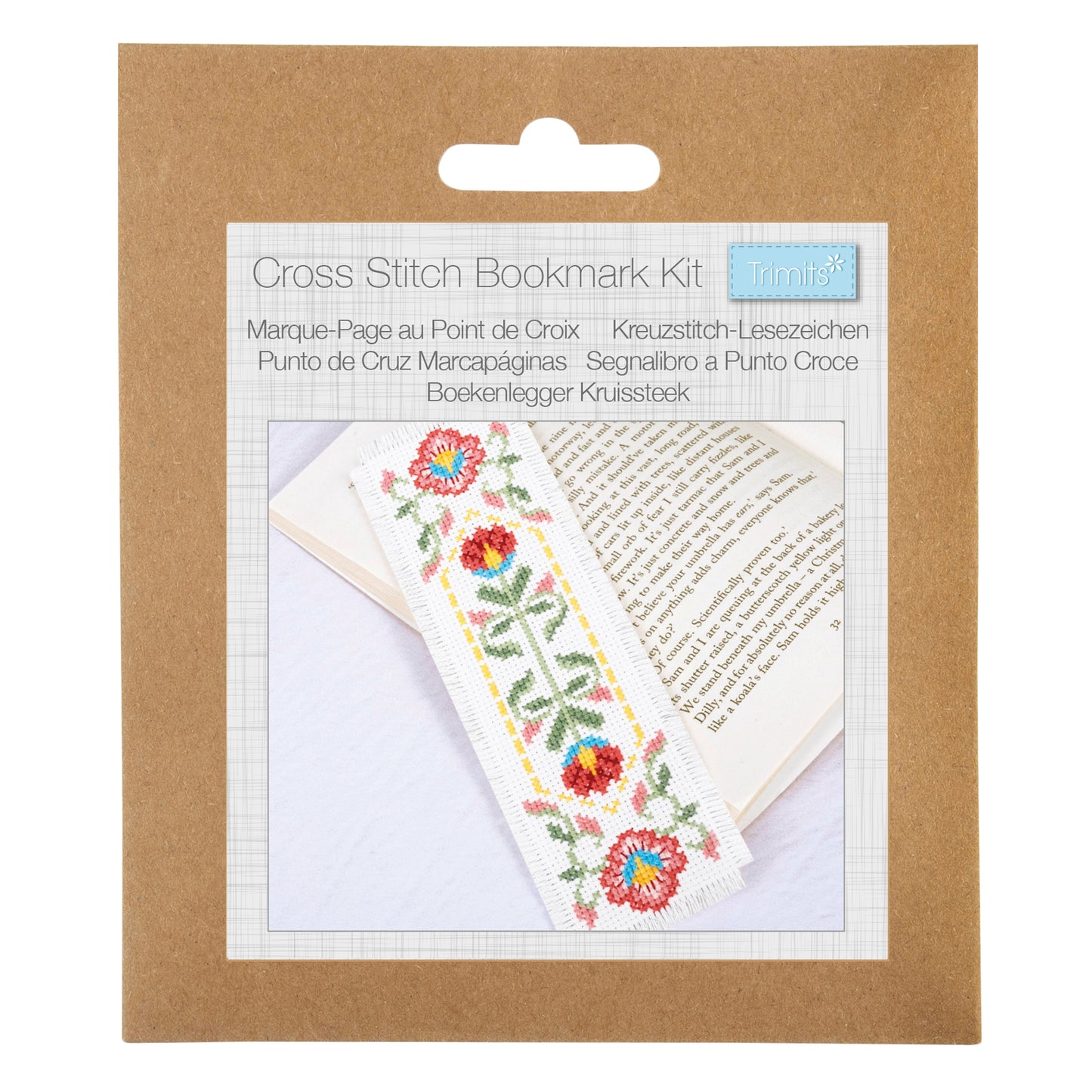 Counted Cross Stitch Bookmark Kit: Bloom