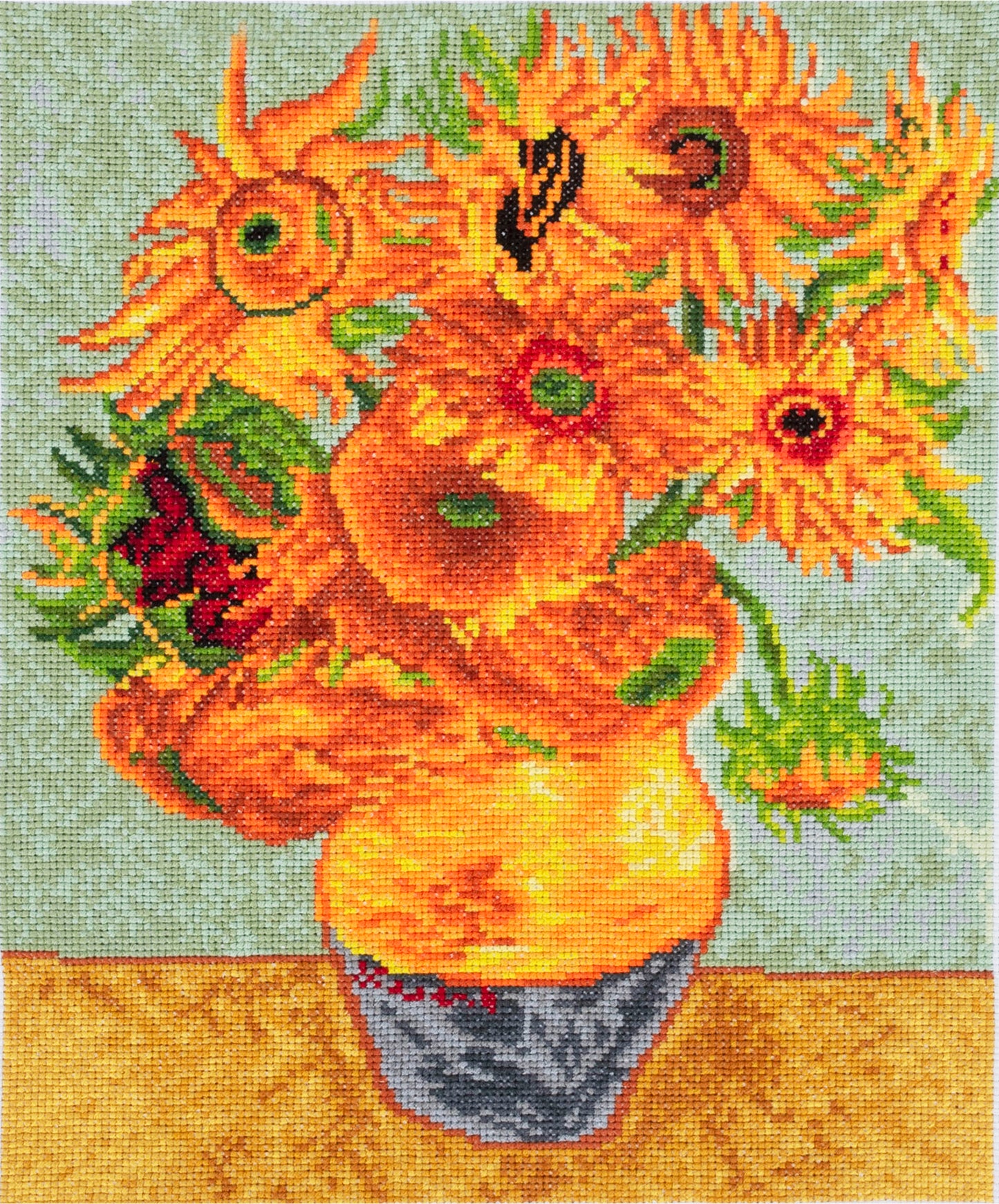 Large Counted Cross Stitch Kit: Autumn Bloom