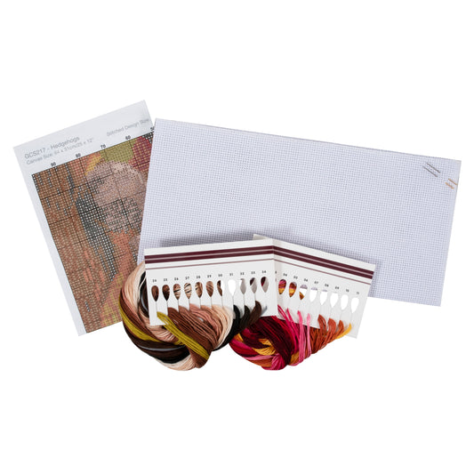 Large Counted Cross Stitch Kit: Hedgehogs