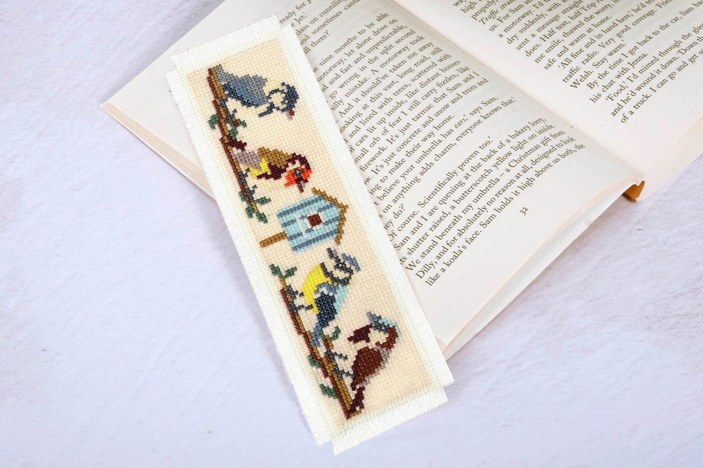 Counted Cross Stitch Bookmark: Bird