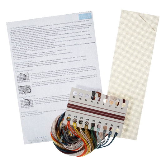 Counted Cross Stitch Bookmark: Bird