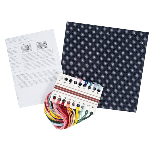 Mini Counted Cross Stitch Kit: Octopus