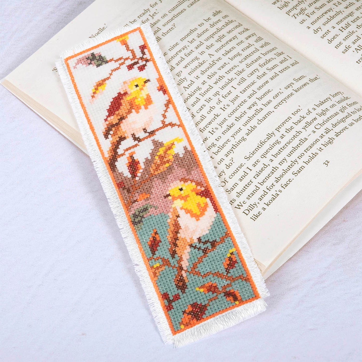 Counted Cross Stitch Bookmark: Tweet