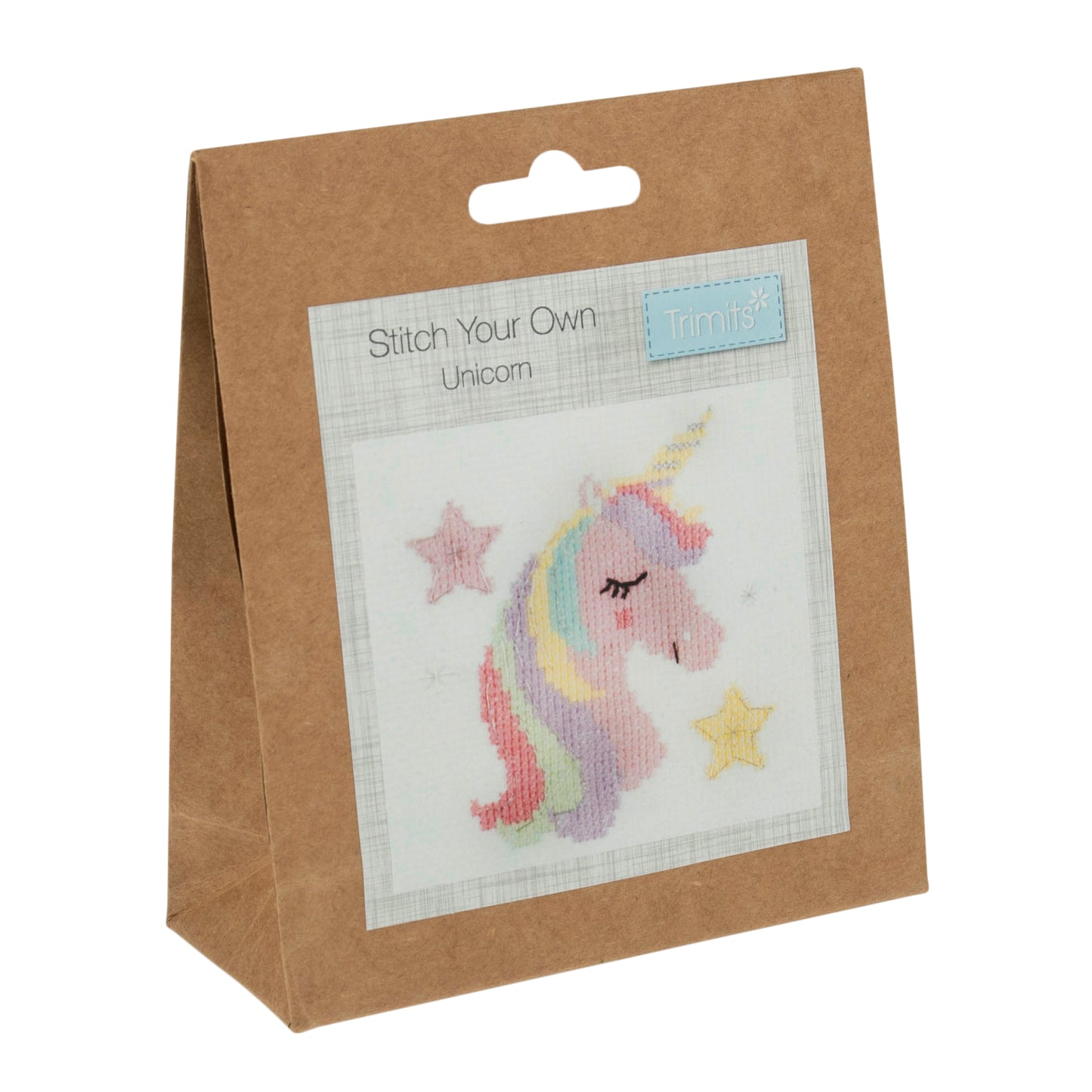 Mini Counted Cross Stitch Kit: Unicorn