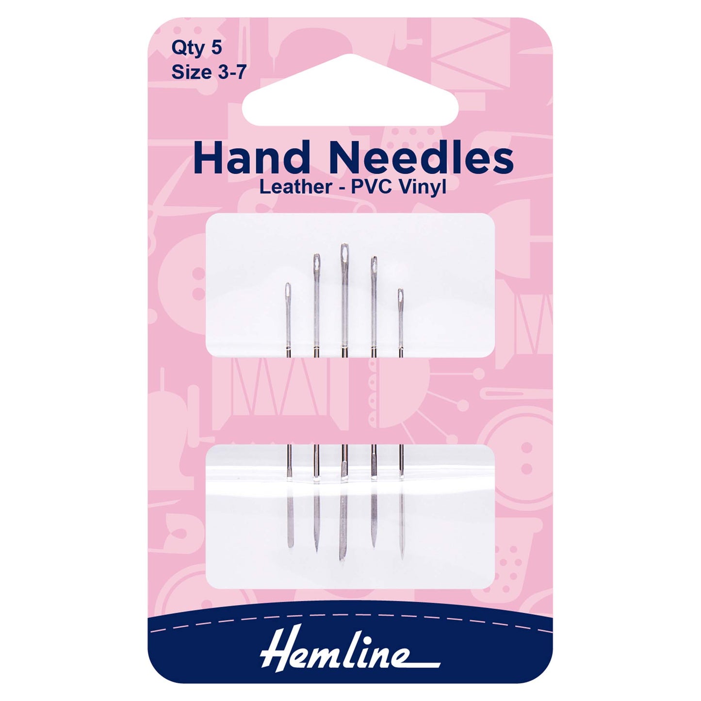 Hand Sewing Needles: Leather-PVC-Vinyl: Size 3-7