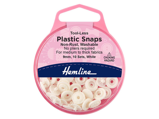 Tool-Less Plastic Snap Fasteners: 9mm