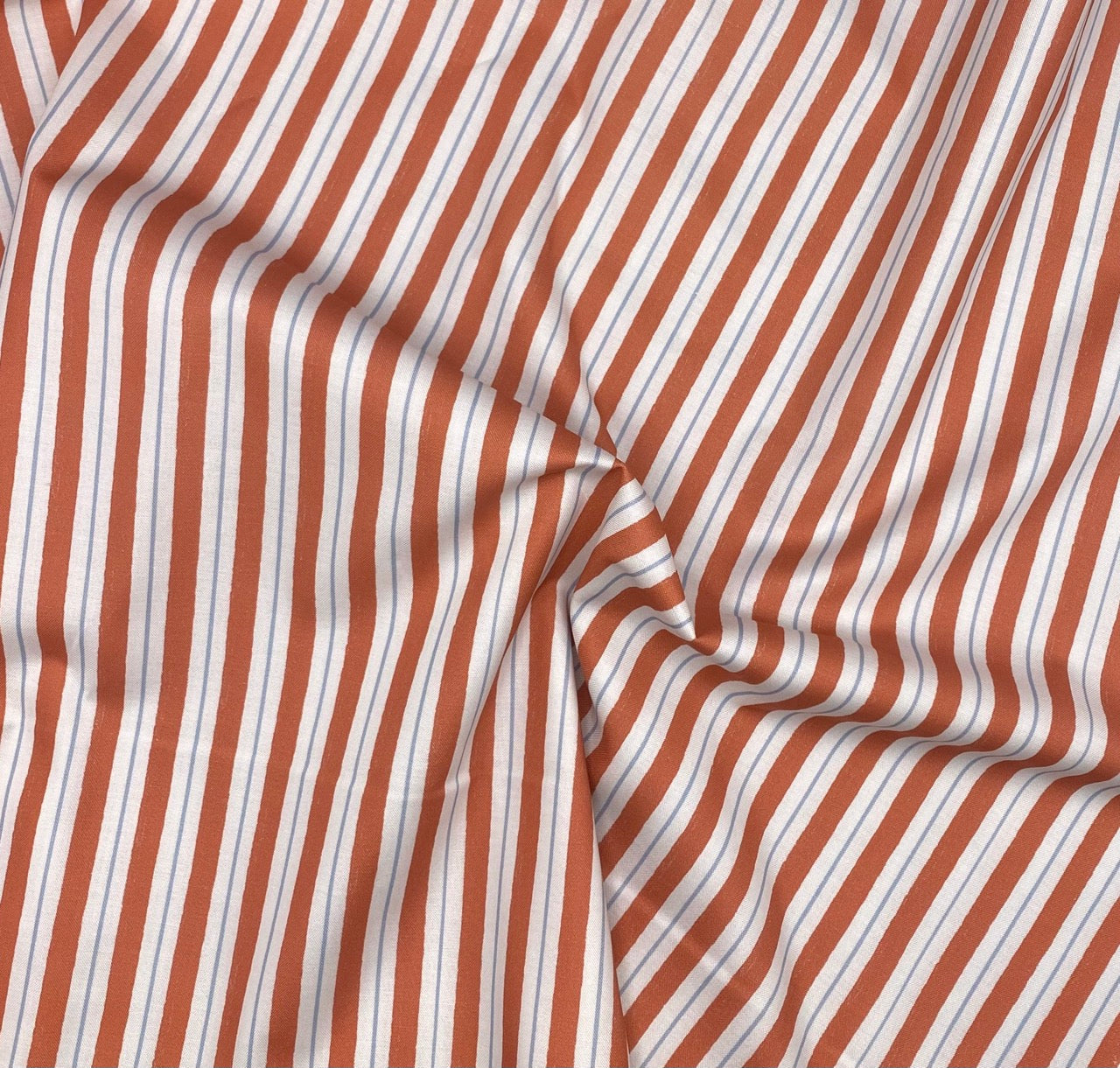 Seas the Day stripe coral red