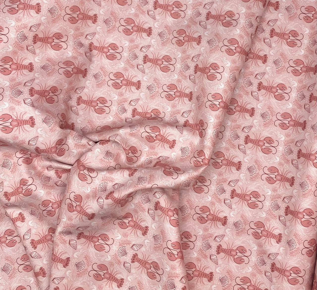 Mirrored lobster light coral pink