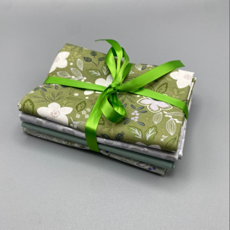 Winters garden - Pale Green Fat Quarter Bundle