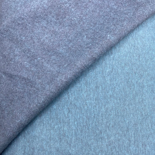 Light Petrol - Sweat Melange Brushed