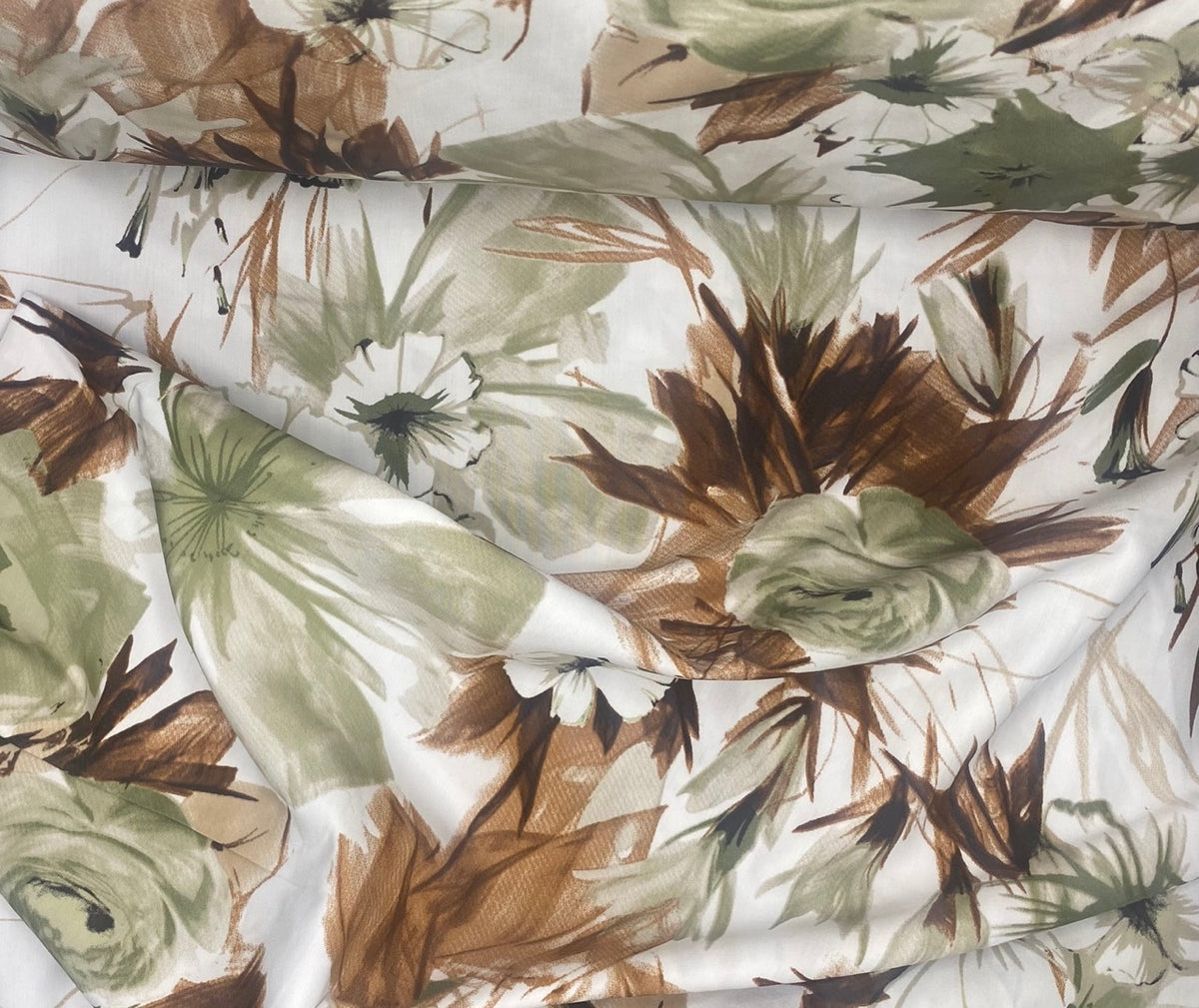 Earthen Floral - Viscose Mix
