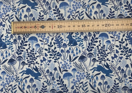 Rabbit meadow on cream