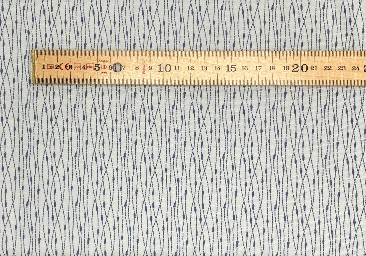 Light blue stitch stripe