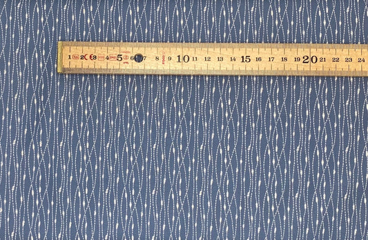 Mid blue stitch stripe