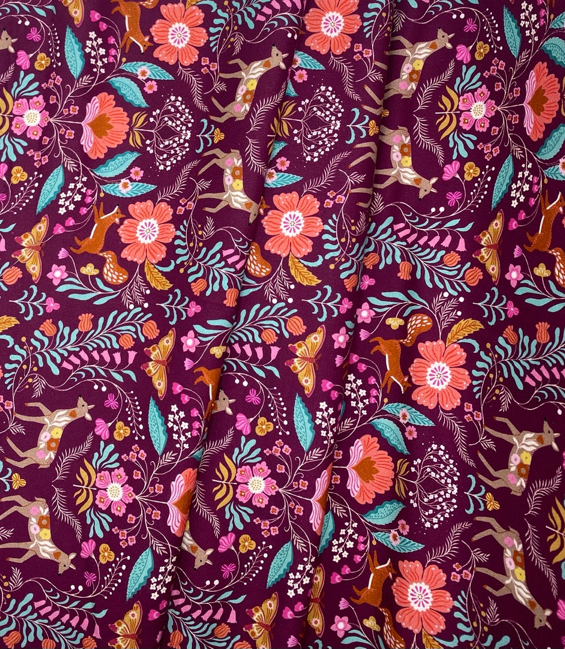 Wild Folk – Deer Damask