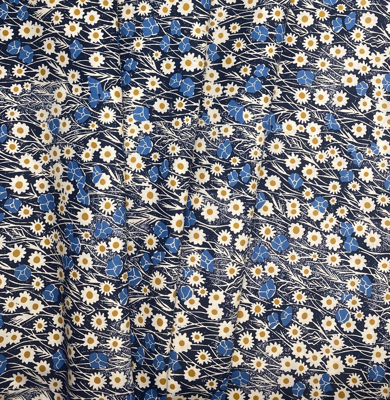 Flower Field - Navy