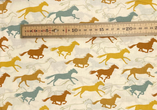 Galloping Horses - White