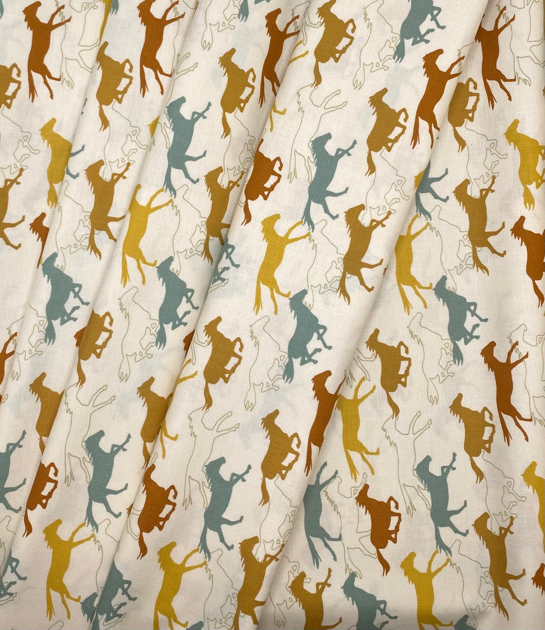Galloping Horses - White