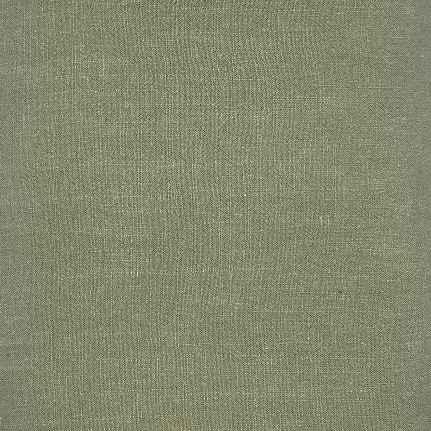 Moss Green Viscose Linen Mix